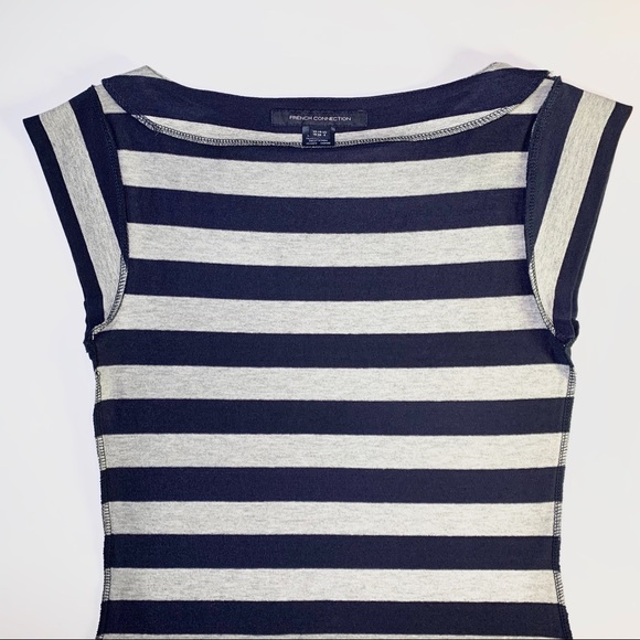 2/$50 New French Connection Nautical Stretch Dress - Picture 6 of 13